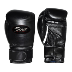 Sial Fighter Professional Velcro Boxing Gloves Black