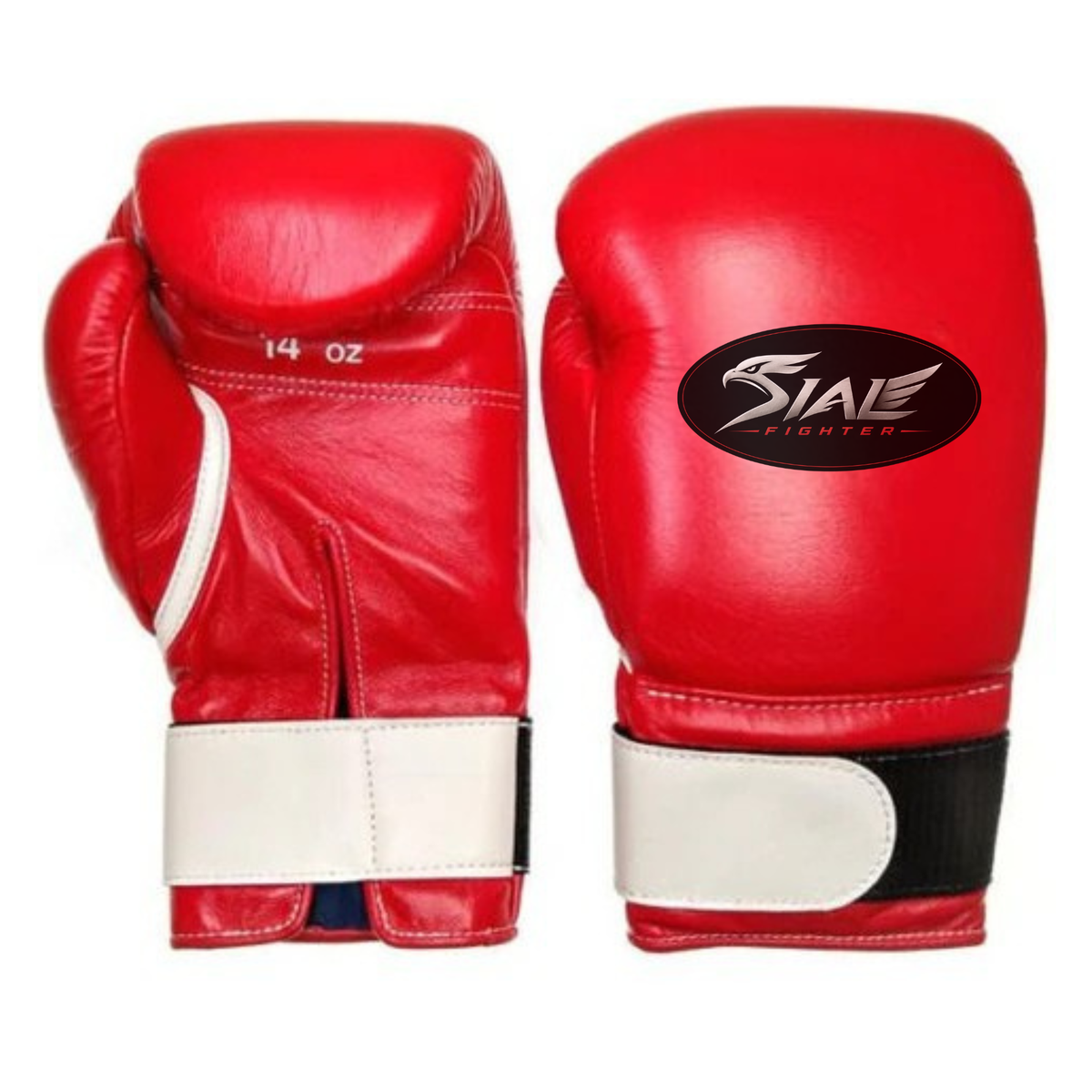Sial Fighter Red Velcro Amateur Boxing Gloves 12oz