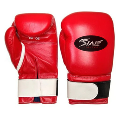 Sial Fighter Red Velcro Amateur Boxing Gloves 12oz