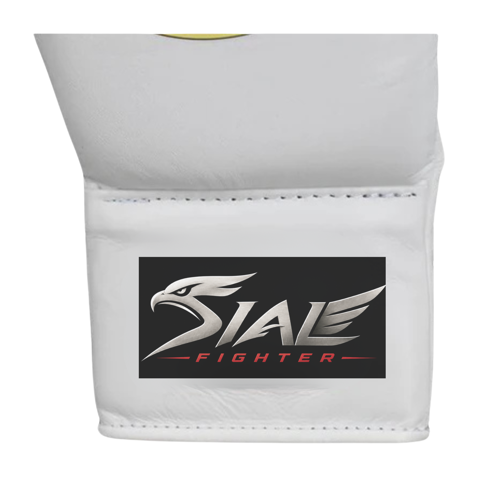 Sial Fighter White Lace-Up Leather Boxing Gloves