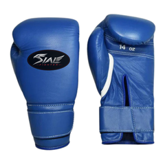 Sial Fighter Professional Velcro Boxing Gloves Blue
