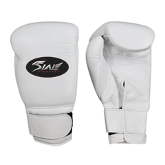 Sial Fighter Professional Velcro Boxing Gloves White